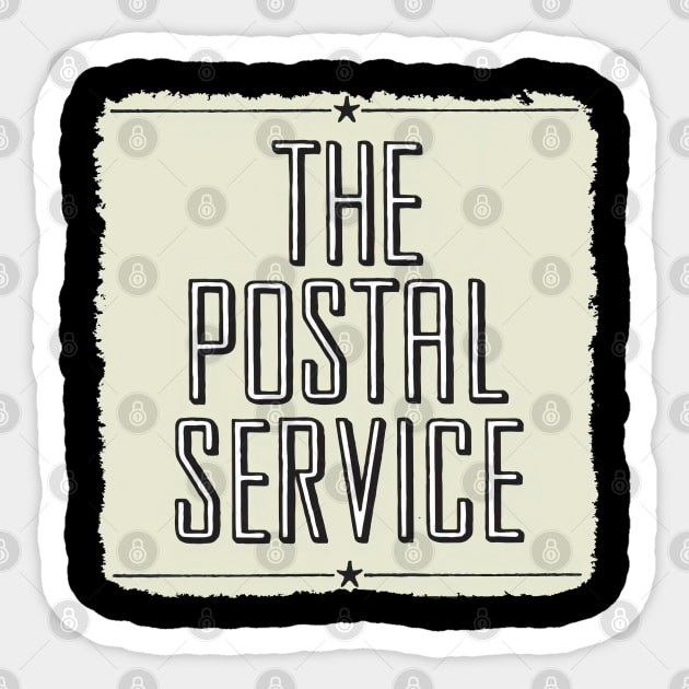 The Postal Service Band Sticker by Powder.Saga art